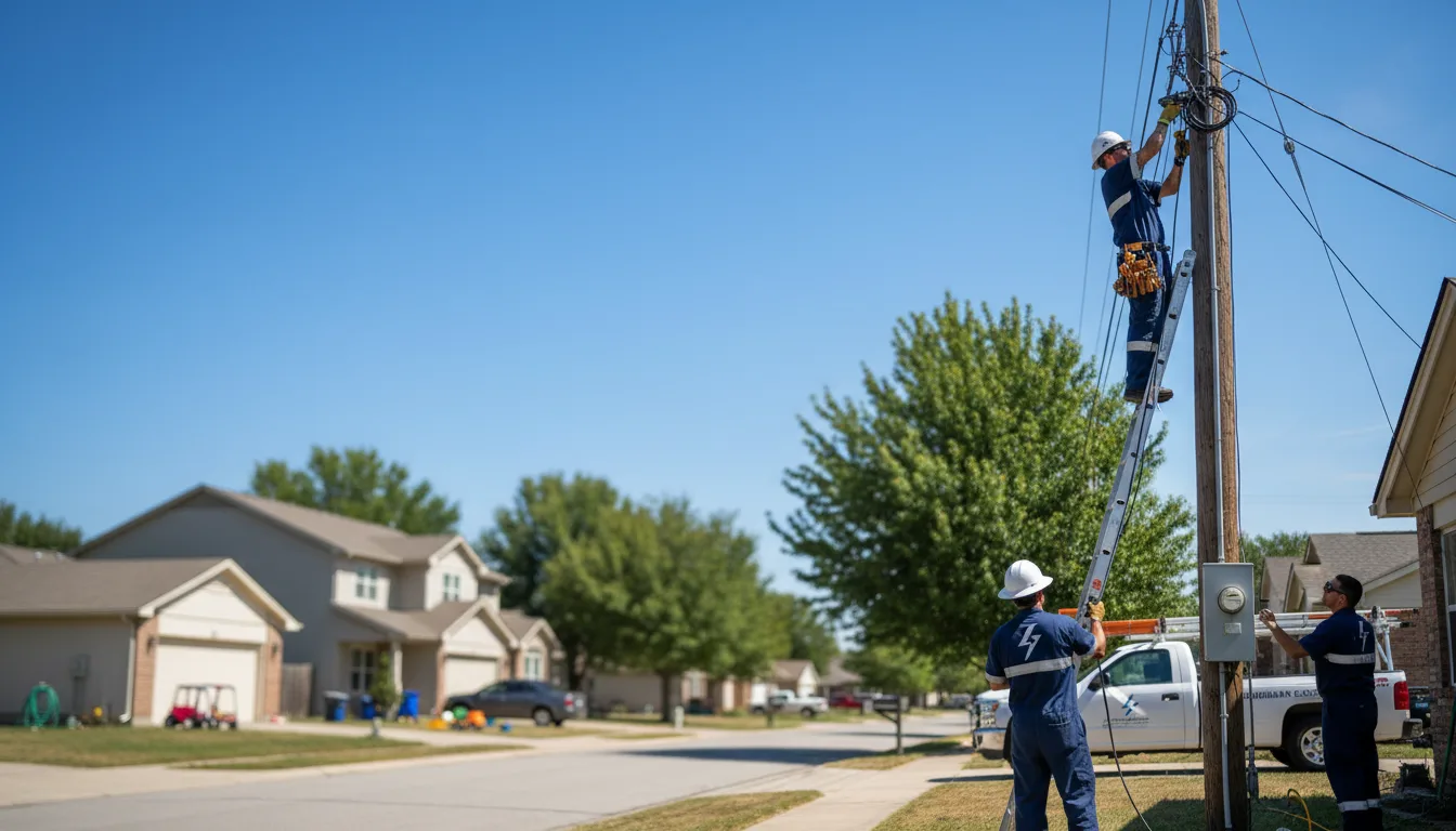 Residential electrician providing installation services in Rosedale, LA